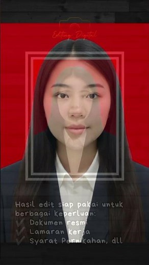 Tutorial Edit Pas Foto Sesuai Standar Resmi & Formal #shorts #shortvideo