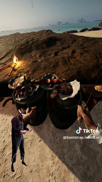 A meal too grand for one. Too strange for two. Arranged on a clam’s back like the island itself might take a bite. #vr #survival #gaming