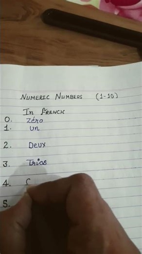 numeric in french#love