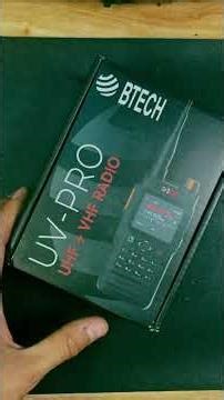 Unboxing the @btech radios UV Pro. This radio is in a league of its own.