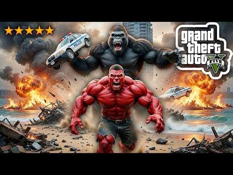 GTA 5 Live Red Hulk vs Kong Who Win 364 | SAP Gaming #viral #gameplay #gaming #gta #gta5