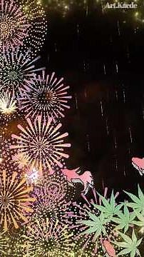 【夏の癒し動画】夏祭りと花火と金魚の動画をlineで送れる癒しのカード