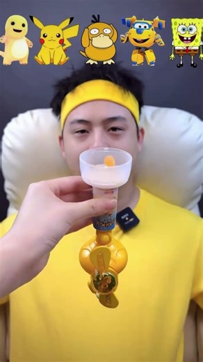 yellow jelly eating ASMR video #viral #short #meme #trending