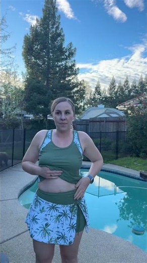 The cutest tankini with built in shorts! I am wearing size 10!