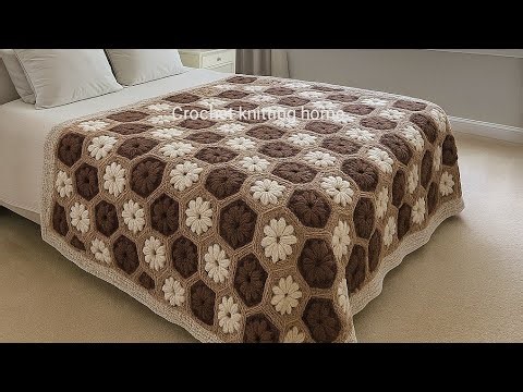 Beautiful Crochet Square for Blankets/How to crochet Quick Easy pattern for beginners