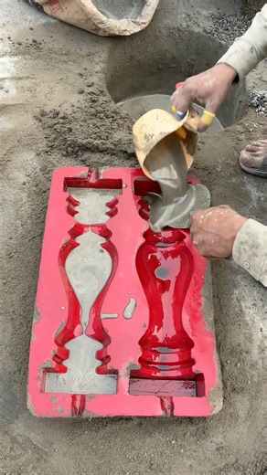 How Cement Balusters Are Made | Satisfying Concrete Railing Manufacturing