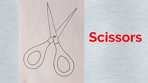 13K views · 159 reactions | How to draw a scissors for kids | Easy scissors draw tutorial | Very easy scissors drawing | Priyanka creative guru | Facebook