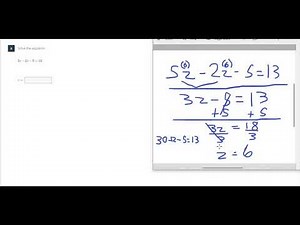 Unit 1 Review Edulastic Solving Equations