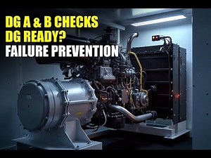 DG A & B Checks Explained | Diesel Generator Maintenance | Working Principle, & Preventive checks