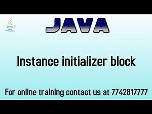 Instance initializer block in java in hindi