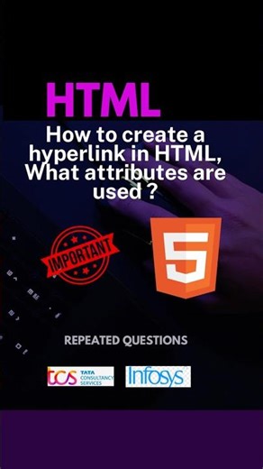 How to create hyperlink in HTML ?part-12 #html #html5 #css3 #javascript #react #interviewquestions