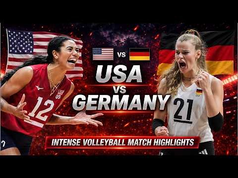 USA vs Germany Epic Volleyball Highlights | Women's VNL 2026