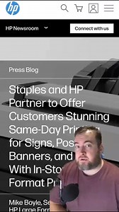 🖨️ HP & Staples: Revolutionizing Same-Day Large Format Printing Discover how HP and Staples are transforming the printing experience with same-day large format printing services using the new HP DesignJet XL3800. This partnership makes high-quality printing accessible to small businesses and consumers alike! Read More: https://zurl.co/9itK #HP #Staples #LargeFormatPrinting #SameDayPrinting #SmallBusiness #PrintServices #DesignJet #QualityPrints #PrintingInnovation #Posters #Banners #Blueprints 