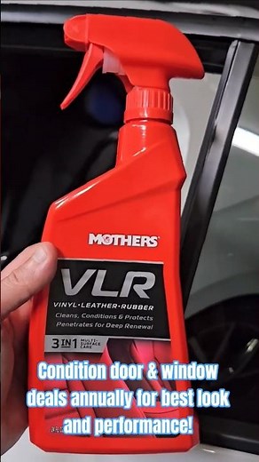 Easily clean and condition car door and window seals!