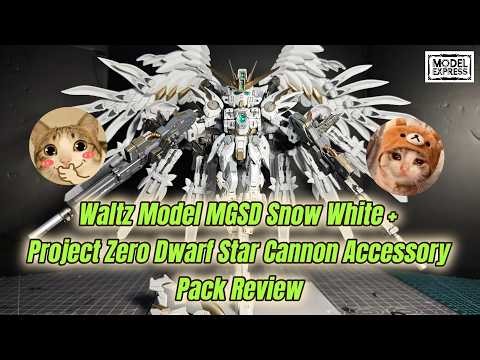 Waltz Model MGSD Snow White + Project Zero Dwarf Star Cannon Accessory Pack Review #gundam #gunpla