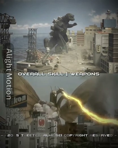 Showa Godzilla vs Heisei Ghidorah | #godzilla #wisedit #godzillacharacter #ghidorah #showa #heisei