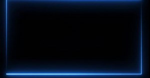 Neon frame blue color abstract seamless background. 4K motion glowing video.