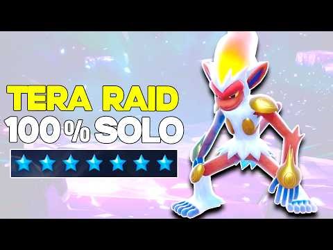 SOLO Mighty Infernape 7 Star Tera Raid EASY - Pokemon Scarlet & Violet