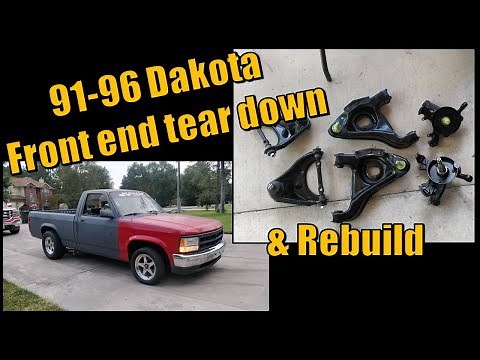 91 - 96 Dodge Dakota Front Suspension Rebuild for The Drag Week Dakota
