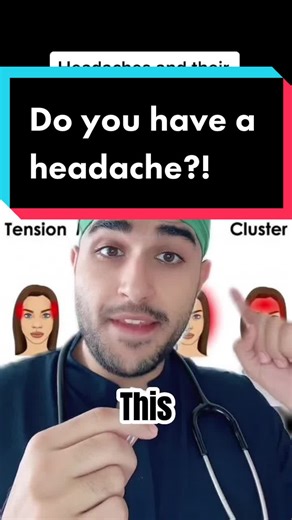 Headaches can differ greatly in regard to pain type, severity, location and frequency. #medicine #doctor #headaches #learnontiktok #explained #tensionheadache #clusterheadaches #tmjpain #stressheadache