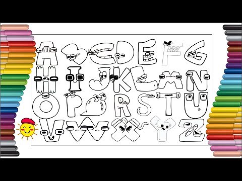 ALPHABET LORE (A-Z...) Best coloring | Colouring pages