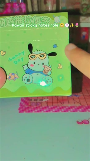 kawaii sticky notes roll 🌷✨🍥 yayyyy