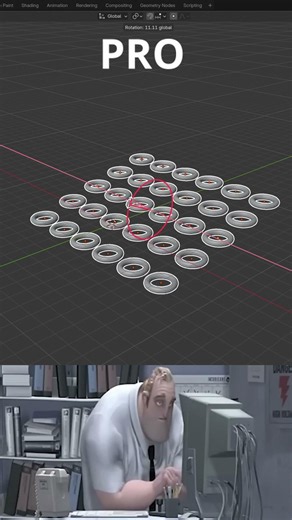 Noob Vs Pro Blender #creativeblender #blendergameengine