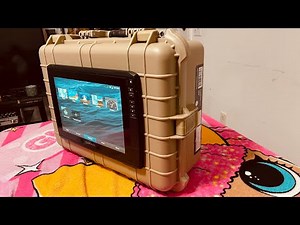 How to install portable flush mount Garmin 12 inch live scope #viral #fishing