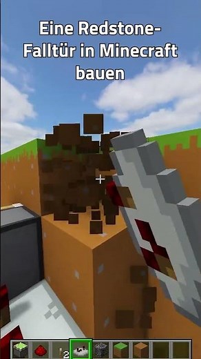 Eine Redstone-Falltür in #Minecraft bauen ⛏️
