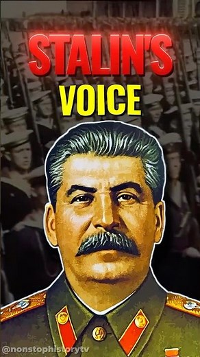 Stalin’s Real Voice Revealed 😳🎙️