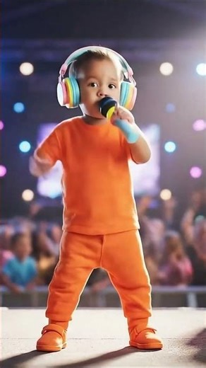 🎧 2-Year-Old Baby Raps Like a Pro | Cocomelody Singers #shorts