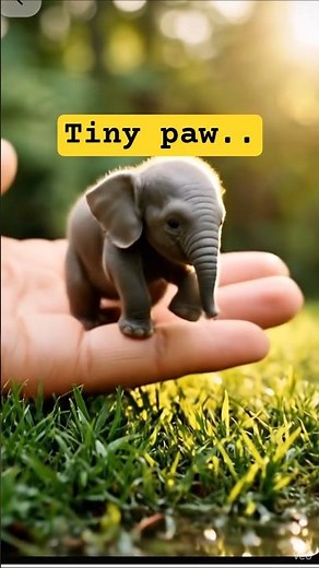Cutest Tiny Elephant Ever 🐘💛 Adorable Baby Elephant Moments