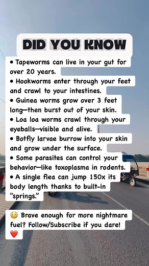 951K views · 7K reactions | 7 Parasite Facts You’ll Wish You Never Heard! #facts | Devlop's Puzzle Game | Facebook