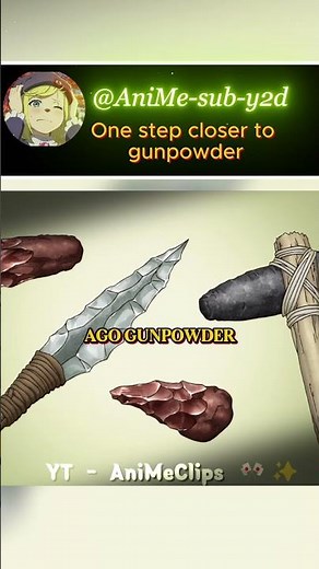 How They Made Gunpowder in the Stone Age #drstone #science