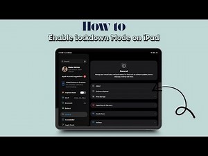 How to Enable Lockdown Mode on iPad