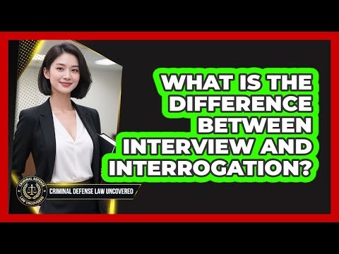 What Is The Difference Between Interview And Interrogation?