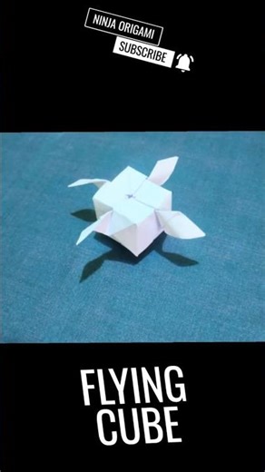 Rotating Flying Cube diy origami flying cube #NinjaOrigami