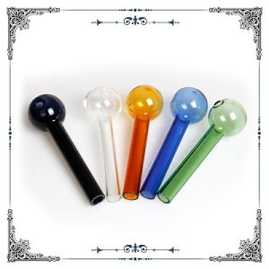[Hot Item] Pyrex Glass Pipes 4" Curved Oil Burners Glass Pipes Clear Burner Glass Water Pipe Shisha Oil Rigs Smoking Accessories