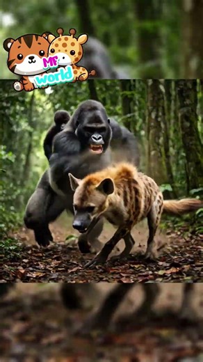 고릴라를 함부로 건드리면 안되는 이유(feat.하이에나) Why you shouldn't mess with gorillas (feat. hyena)