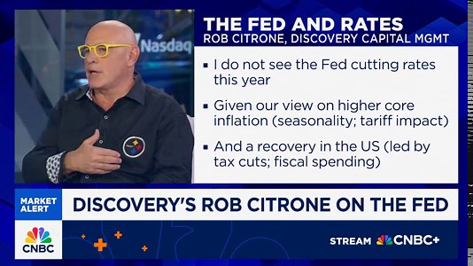 There's no way the Fed's cutting rates this year, says Discovery's Robert Citrone