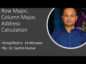 Row Major, Column Major and Address Calculation of Array