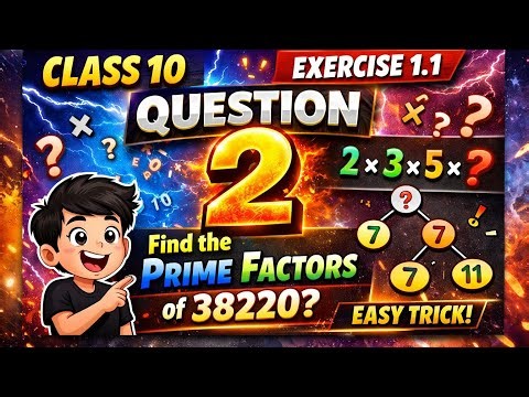 Class 10 Maths Ex 1.1 Q2 | Most Important Question 🔥 Full Solution Step by Step