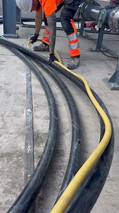 141K views · 4.4K reactions | Wrestling a 1000mm² cable into position and dressing it into the cable box, ready for terminating ⚡️ | High Voltage Harv | Facebook