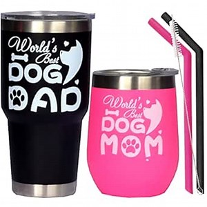 Dog Lover Gifts, Dog Dad, Dog Mom, Dad Ever, Perfect Dog Lover Gifts, Dog Mom and Dad Tumbler, Dog Mom Cup, Best Dog Dad, Dog Dad Travel Mugs, Gifts for Dog Lovers, Dog Mom Tumblers, Dog Mom Mug
