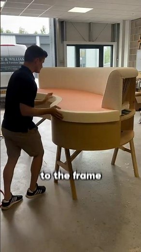 Easy Couch Build & Upholstery Hack! #craft #build #diy