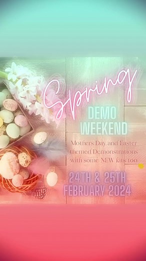NEW KIT LAUNCH PARTY 🎉 The Spring demo weekend is ALMOST here , and I am so excited to share all of the NEW confirmed kits with you . whilst the whole weekend will be focused on cakes that are perfect for Easter AND Mother’s Day the kits themselves will be useful for all birthdays, anniversary’s , retirements etc. The new kits are currently TOP secret , and won’t be available to the general public until April /May but you can get your hands on the first by booking your place in the on line Spri