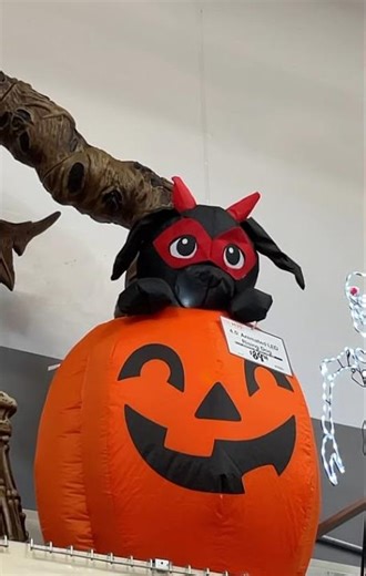 Animatronic dog inflatable for Halloween #halloween #shorts