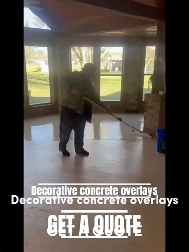 This is a before and after video of a closed in patio that had a old stain so we removed the old stain and install installed a interior stained overlay