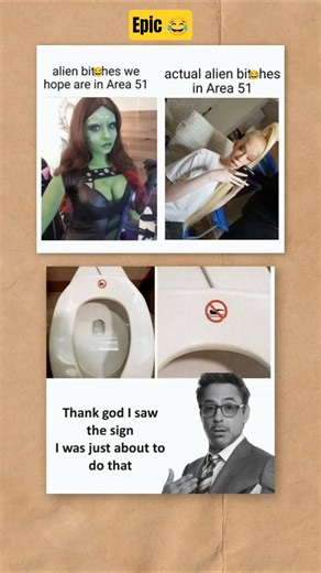 "Area 51: Expectation vs. Reality 😂" #usa #uk #germany #alien #funny #shorts #viral #avengers #rdj