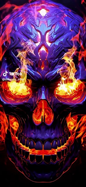 Vibrant Live Wallpapers with Skull Themes in 4K